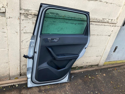 SEAT Ateca 2016-2025 MK1 O/S DRIVER REAR RIGHT DOOR SILVER