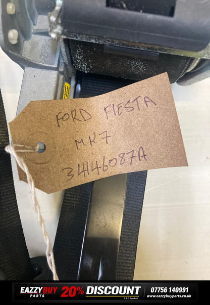 Ford Fiesta MK7 09-17 Passenger Near Side Front Seat Belt 34146087a