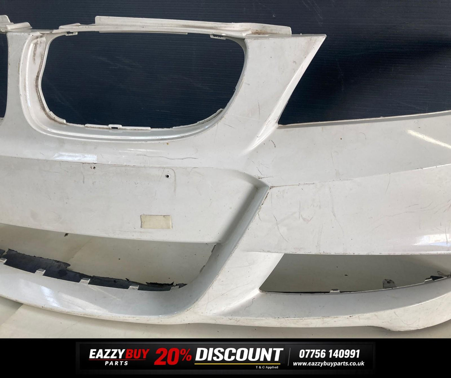 BMW 3 SERIES E90 E91 2008-2012 Front Bumper  Damaged 51117891386