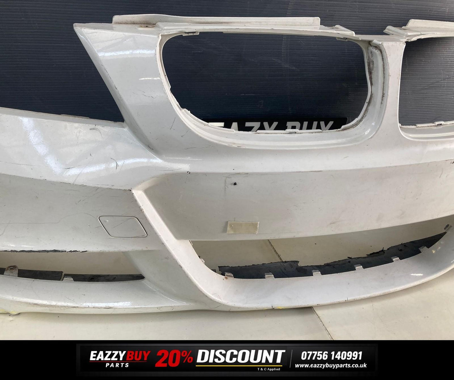 BMW 3 SERIES E90 E91 2008-2012 Front Bumper  Damaged 51117891386
