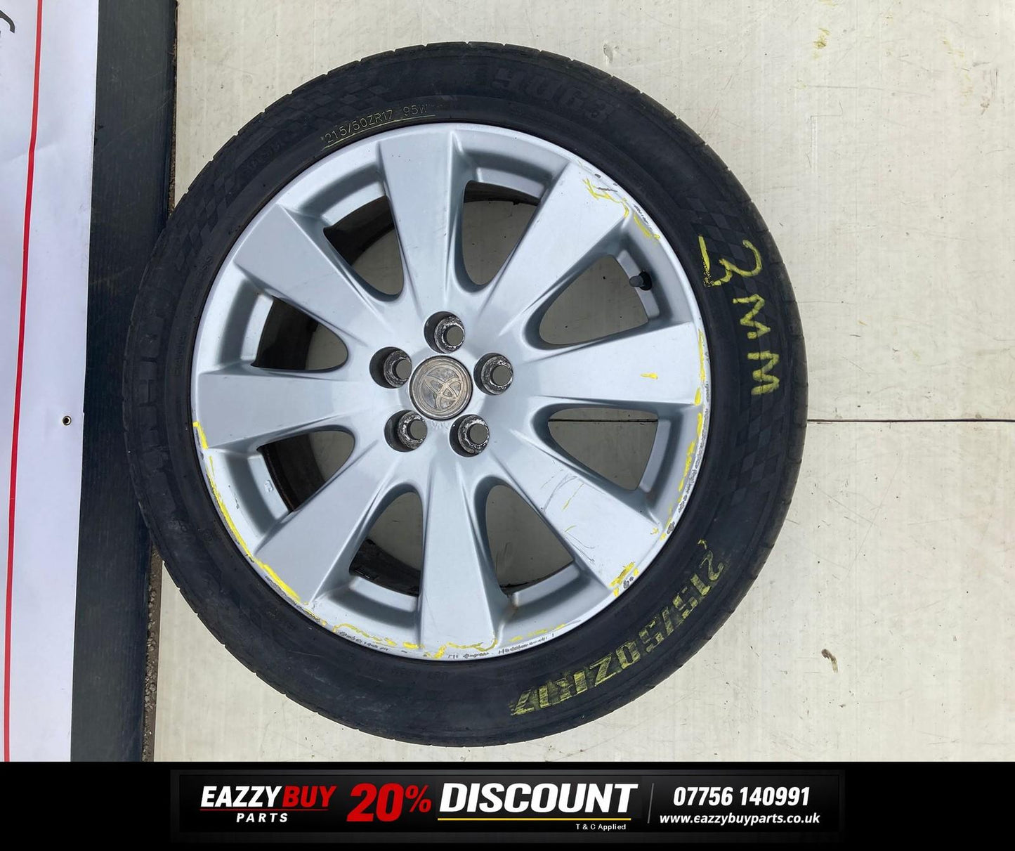 Toyota Avensis T25 2003 Alloy Wheel Rims SET OF 4 42611YY200