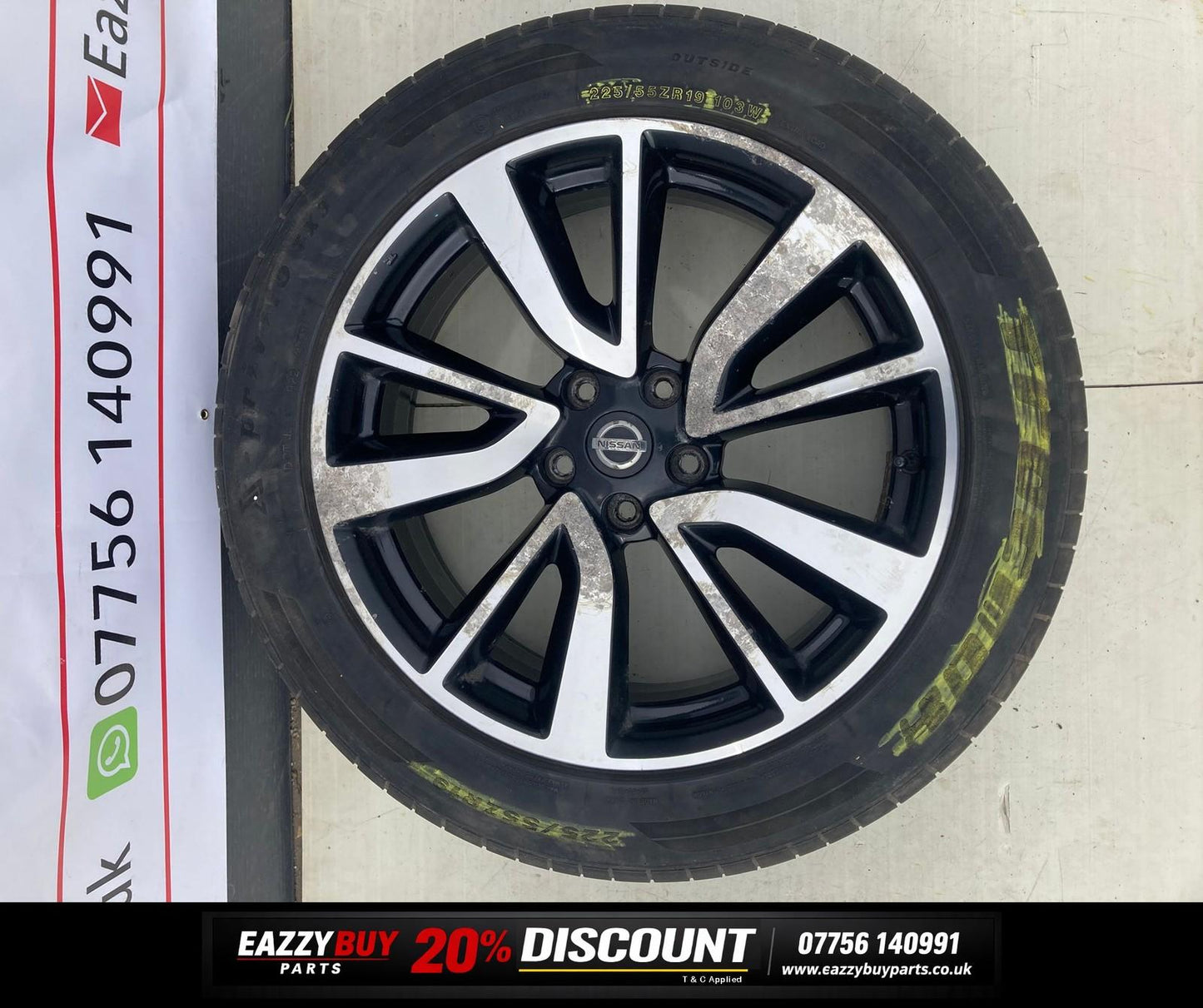 Nissan X-TRAIL MK3 14-21 19" Alloy Wheels SET OF 4 4CB3AMB95