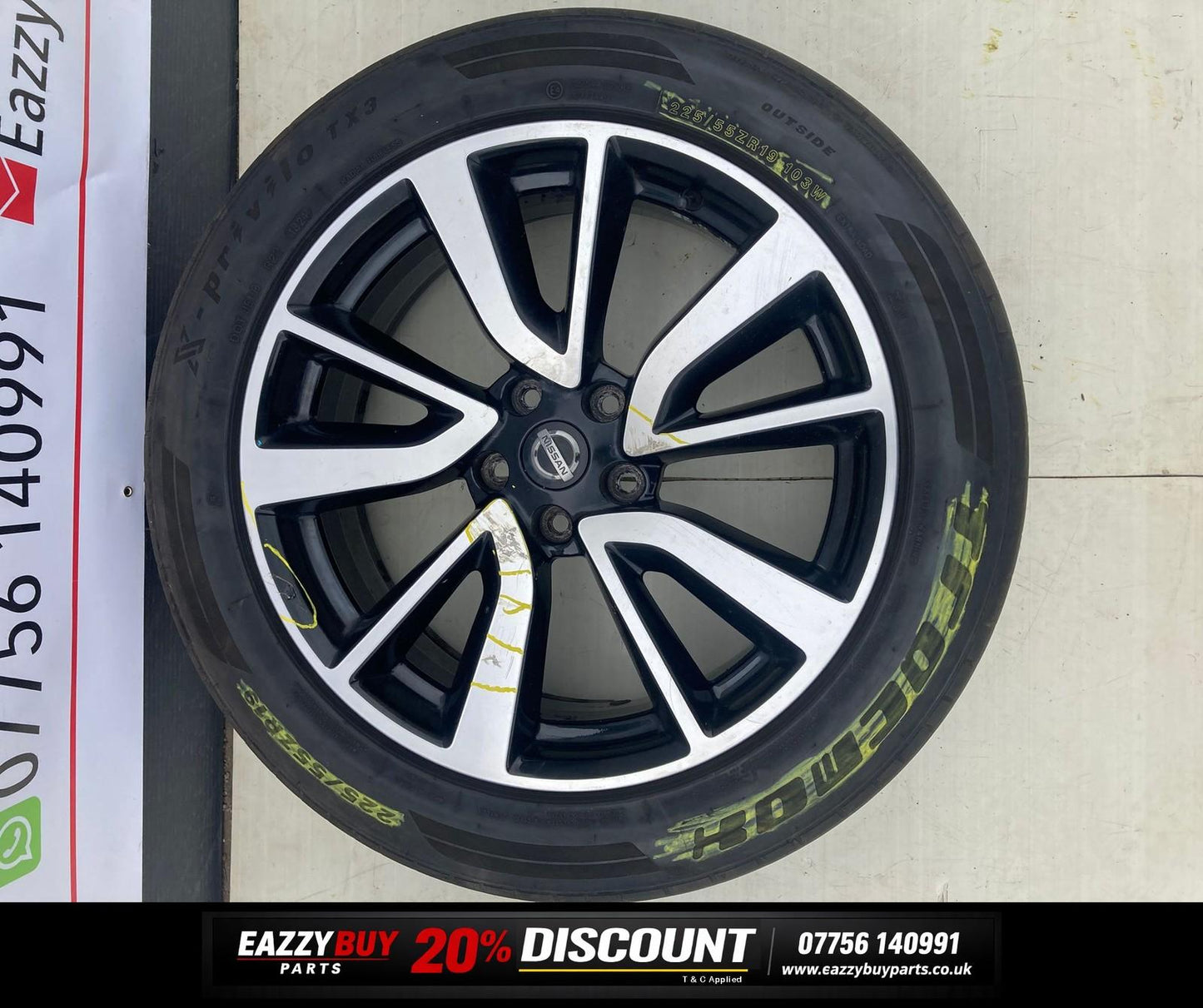 Nissan X-TRAIL MK3 14-21 19" Alloy Wheels SET OF 4 4CB3AMB95