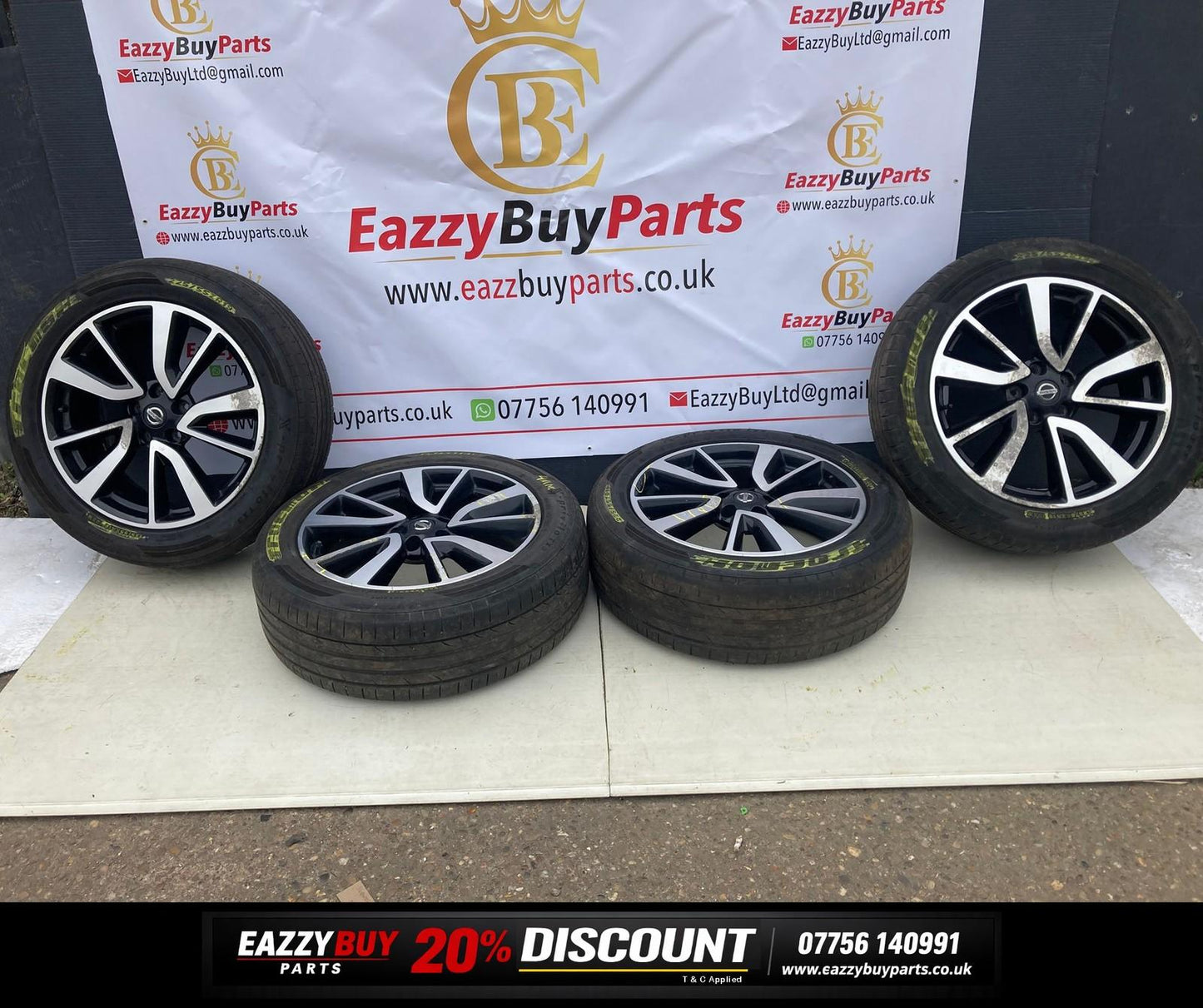Nissan X-TRAIL MK3 14-21 19" Alloy Wheels SET OF 4 4CB3AMB95