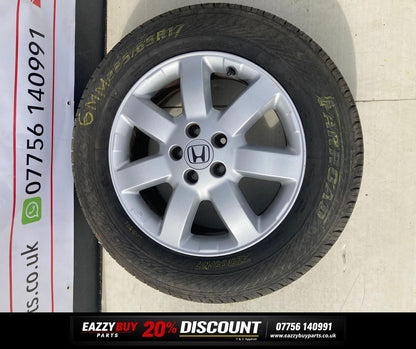 HONDA CRV MK3 06-12 ET50 6.5J 17" Alloy Wheels SET OF 4 SWA765A