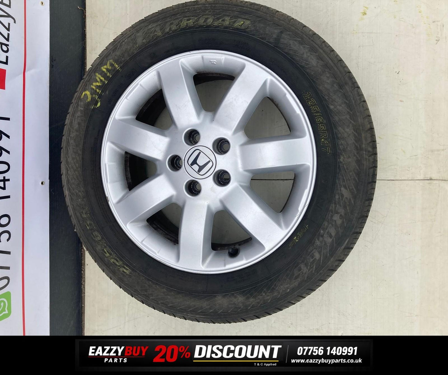 HONDA CRV MK3 06-12 ET50 6.5J 17" Alloy Wheels SET OF 4 SWA765A