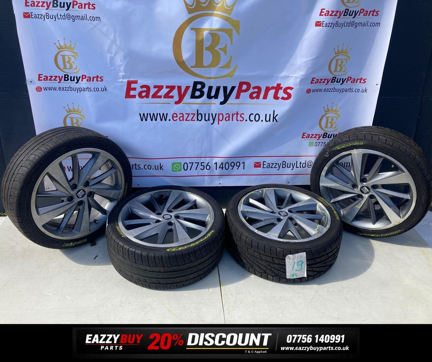 Seat Leon 12-16 18" Alloy Wheels SET OF 4 5F0601025E