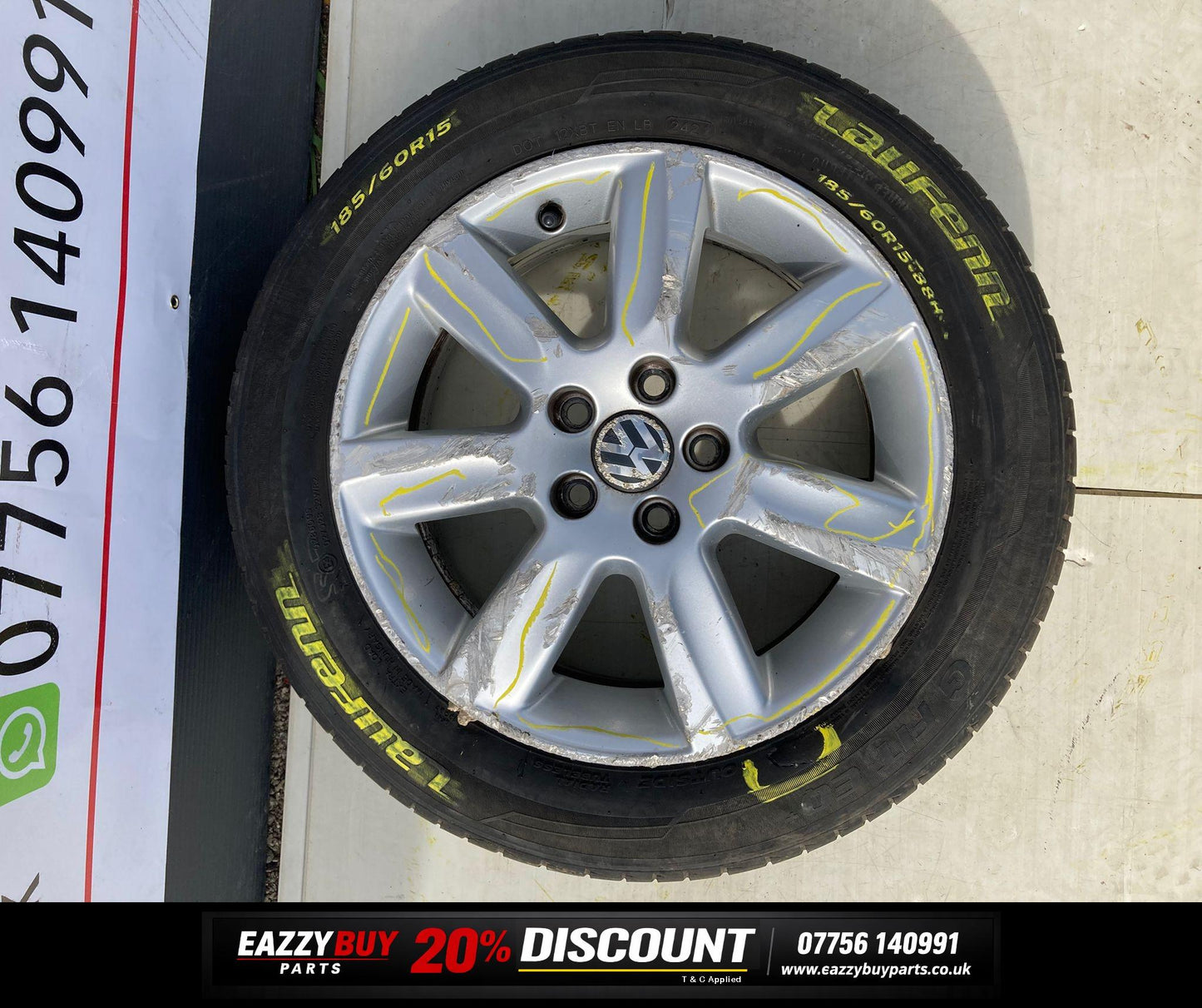 Volkswagen Polo MK5 09-17 15" Alloy Wheels SET OF 4 6R0601025L