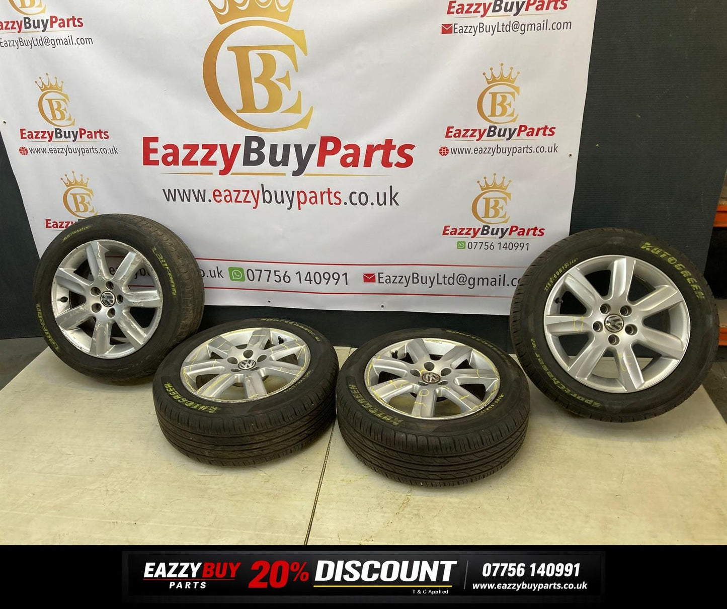 Volkswagen Polo MK5 2009-2018 15" Alloy Wheels *SET OF 4 NO TYRES* 6R0601025