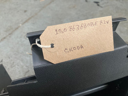 VW Skoda Seat Centre Console Cover Titan Black 1S0863680BE82V