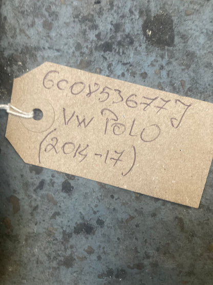 VW Polo MK5 6R 6C R-Line Front Bumper Center Grille Black 6C0853677J