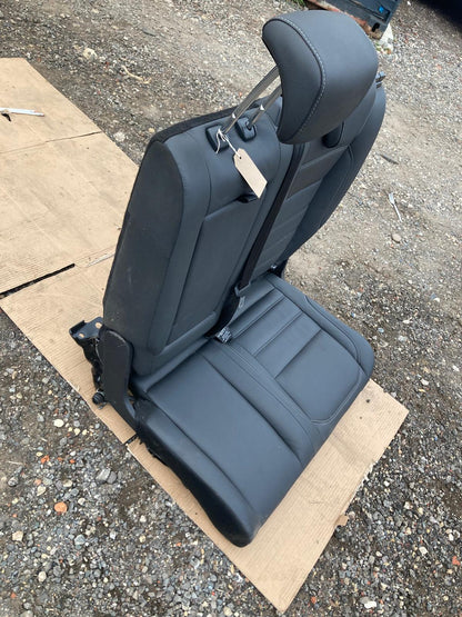 Volvo XC 90 Rear Half-Leather Seats Black with White Stitching 2017-2019