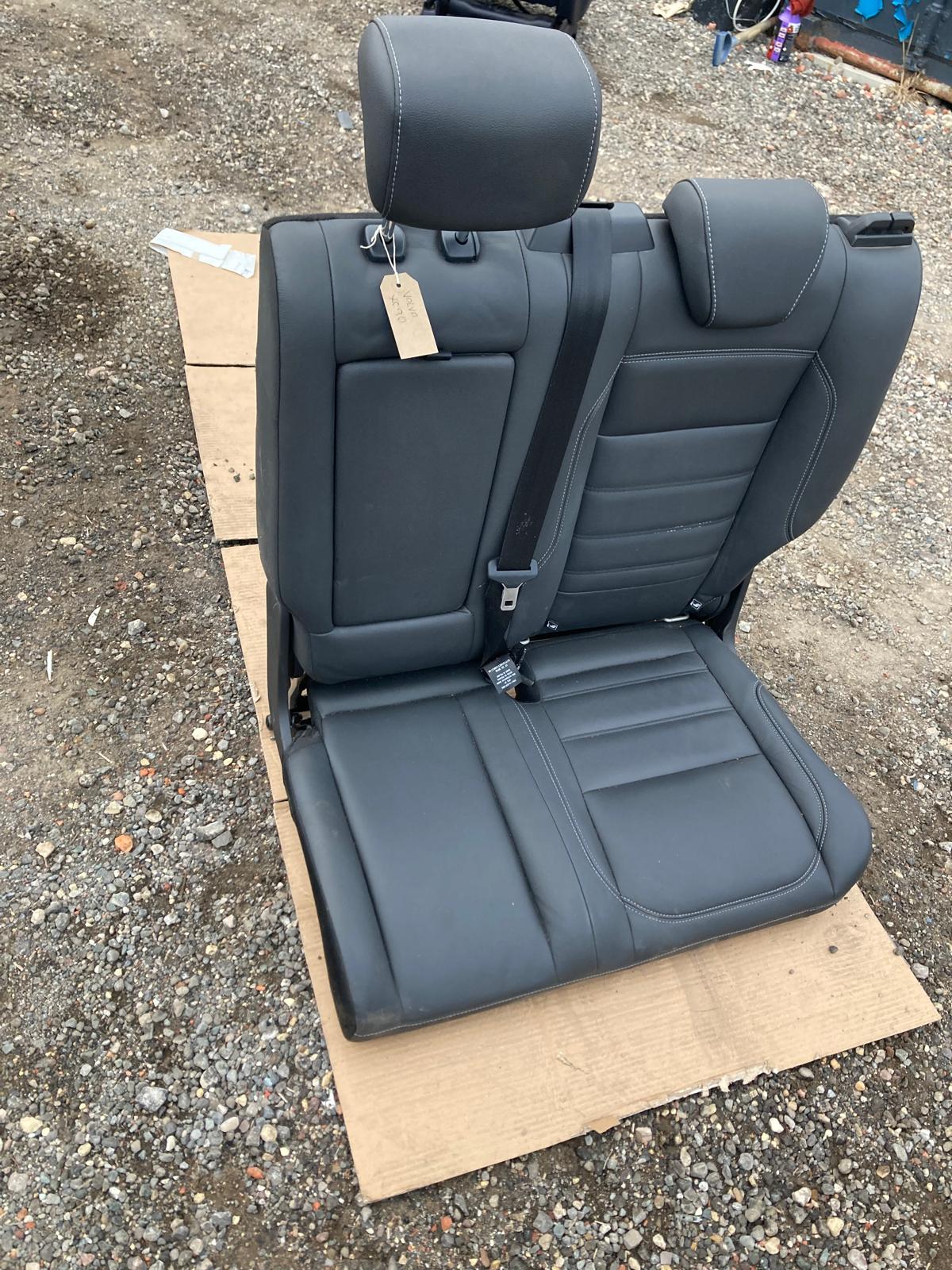 Volvo XC 90 Rear Half-Leather Seats Black with White Stitching 2017-2019
