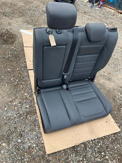 Volvo XC 90 Rear Half-Leather Seats Black with White Stitching 2017-2019