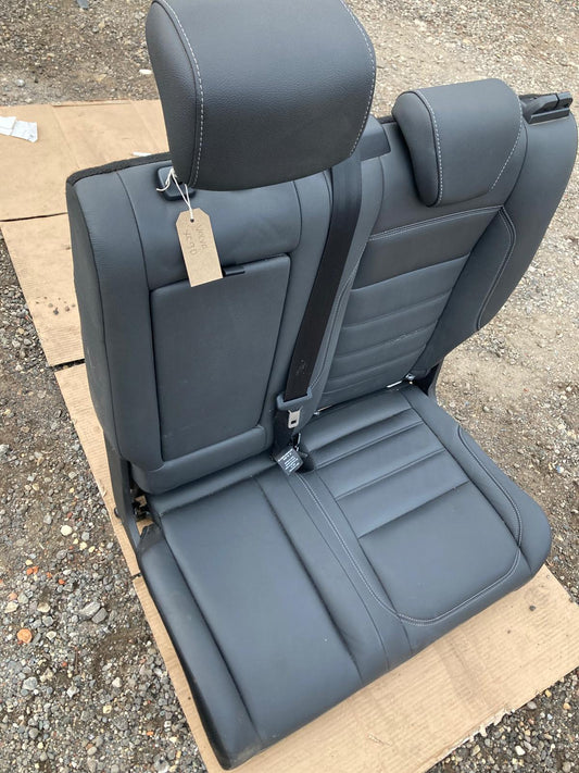 Volvo XC 90 Rear Half-Leather Seats Black with White Stitching 2017-2019