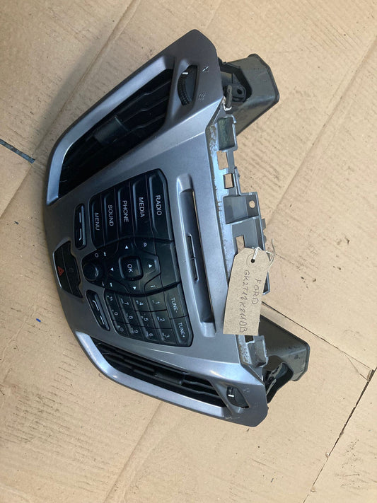 Ford Fiesta Mk7.5 Radio Fascia Panel & Vents Grey OEM GK2T-19K294-DB 2013-2017