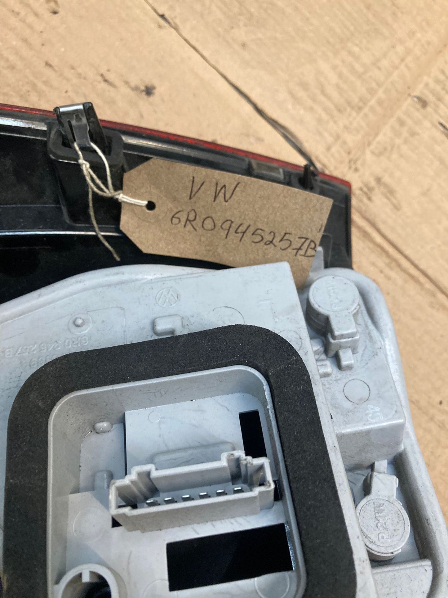 VW Polo 6R 6C Left N/S Passenger Tail Light Bulb Holder 6R0945257B 2009-2017
