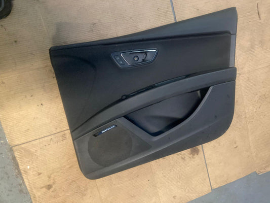 SEAT LEON MK3 (5F) 2012-2020 REAR RIGHT DRIVER SIDE INNER DOOR CARD PANEL TRIM