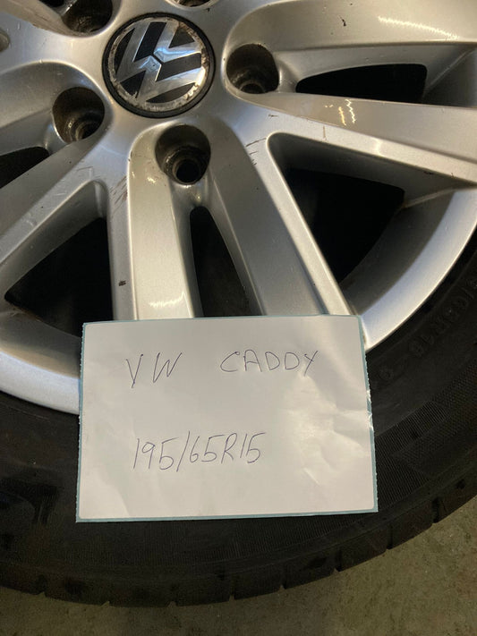 VW Caddy Mk3 (2011-2015) 15" Alloy Wheel and Tyres (Set of 4)