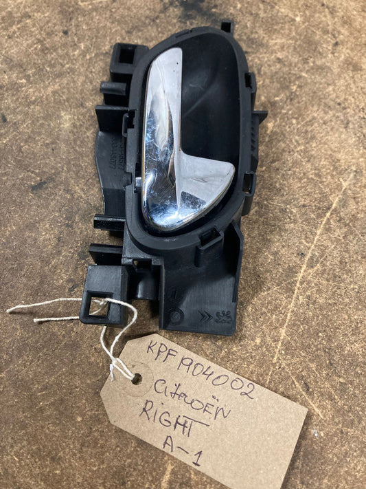 Citroen C3 & DS3 Mk2 2009-16 Interior Right Door Handle Chrome KPF1904002