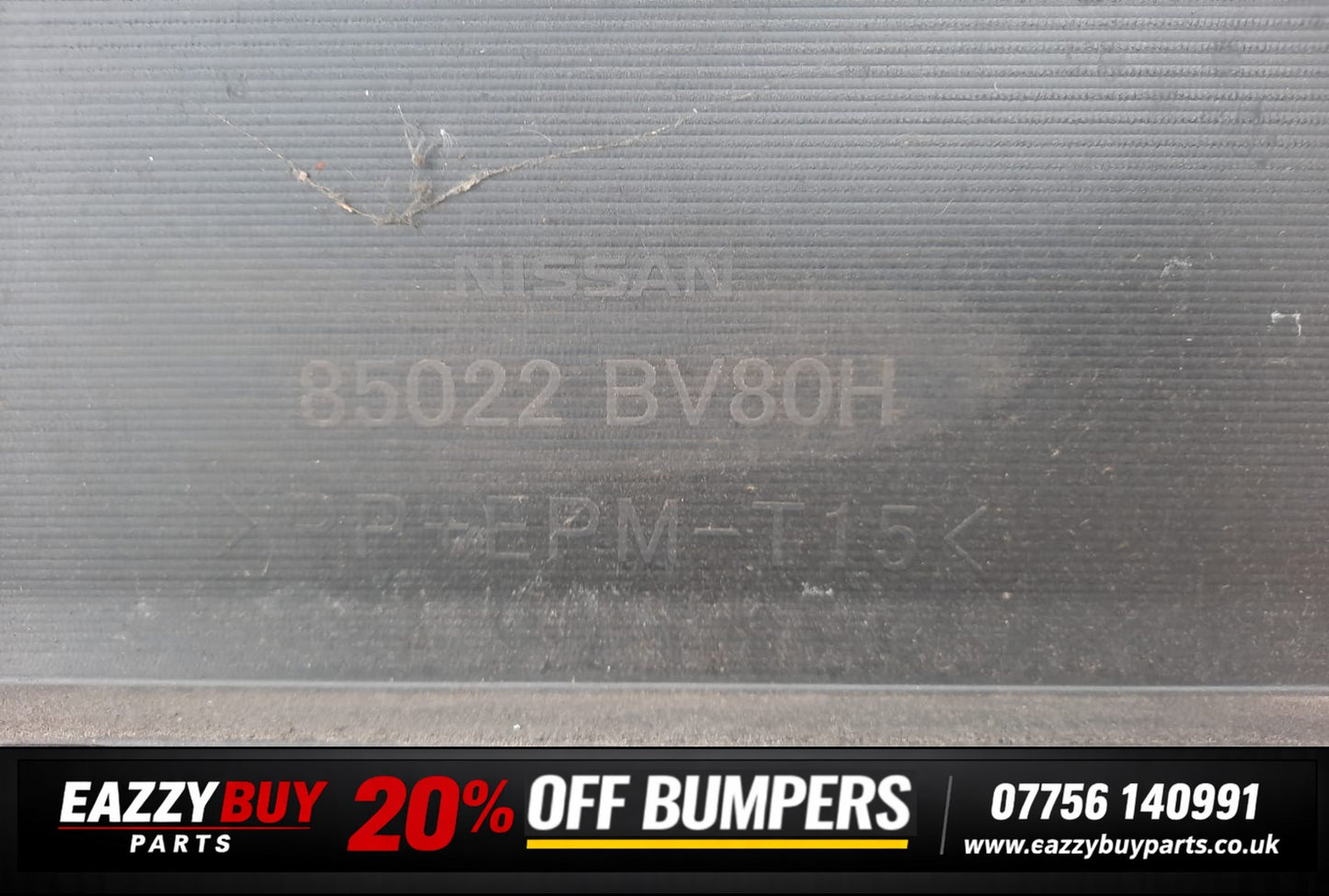 NISSAN JUKE MK1 F15 2014-2019 REAR BUMPER 85022BV80H
