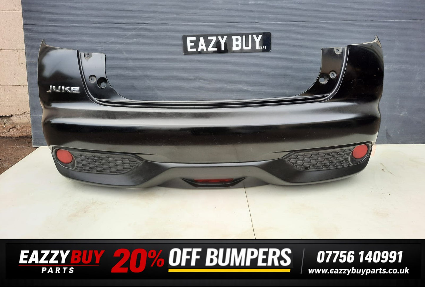 NISSAN JUKE MK1 F15 2014-2019 REAR BUMPER 85022BV80H