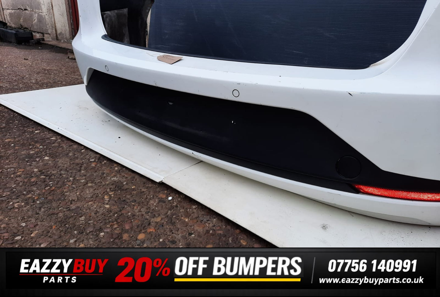 SEAT LEON MK3 2012-2017 REAR BUMPER COMPLETE IN WHITE 5F9807421