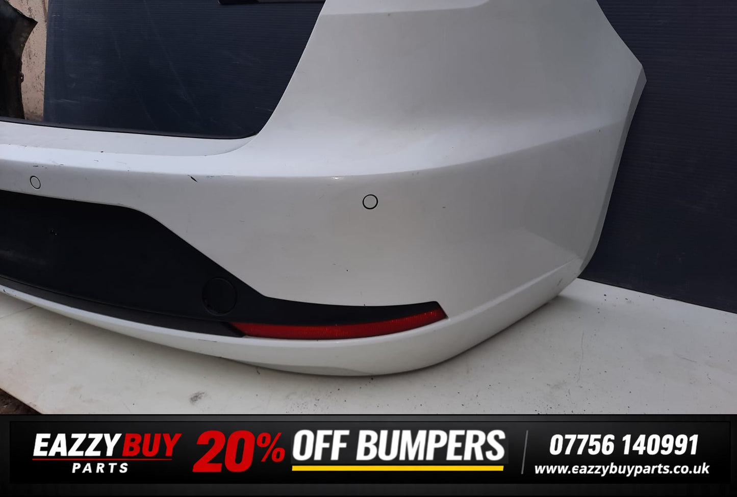 SEAT LEON MK3 2012-2017 REAR BUMPER COMPLETE IN WHITE 5F9807421