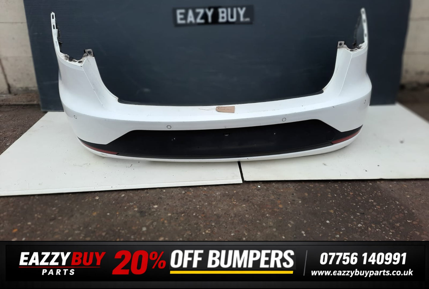 SEAT LEON MK3 2012-2017 REAR BUMPER COMPLETE IN WHITE 5F9807421