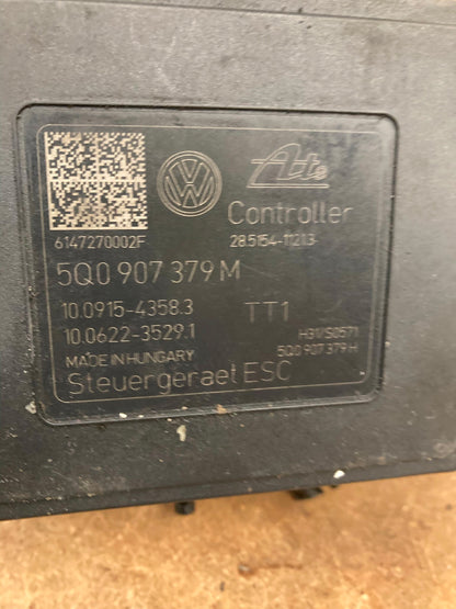 Volkswagen Golf MK7 2013-2018 ABS Pump Control Module 5Q0907379M 1.4 1.6 2.0