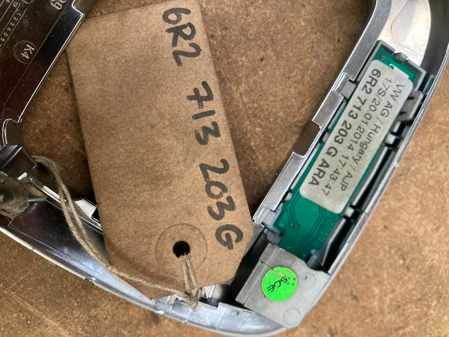 Volkswagen Polo 6R DSG gear shift cover 6R2713203G